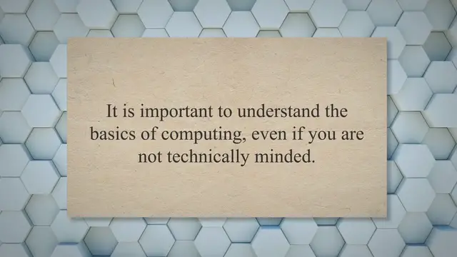 'Video thumbnail for Computer Introduction | A Beginners Guide'