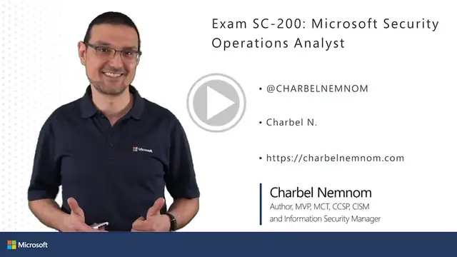 'Video thumbnail for Exam SC-200 Course Intro'