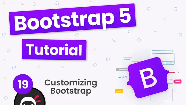 'Video thumbnail for Bootstrap 5 Crash Course Tutorial #19 - Customizing Bootstrap'