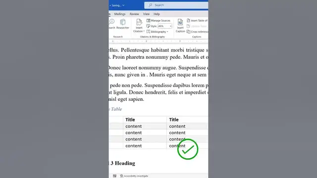 'Video thumbnail for How to Link Word Table Caption to Document Body: Cross-Reference'
