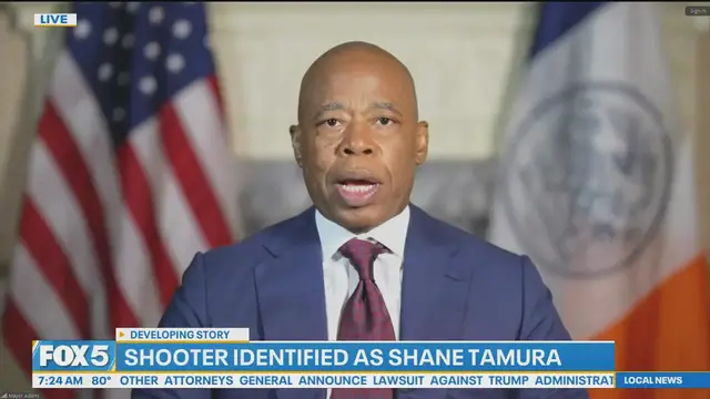 'Video thumbnail for 'He came from Las Vegas to New York City to do harm,' Mayor Adams on Midtown NYC shooting'