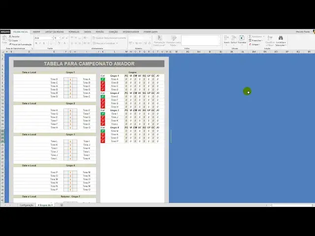 'Video thumbnail for Tabela em Excel para Gerenciar Torneio de Futebol Amador'