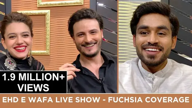 'Video thumbnail for Ehd e Wafa All Cast Interview | FUCHSIA Coverage | FUCHSIA Live'