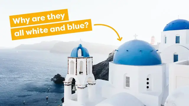 'Video thumbnail for Greece’s Iconic Blue & White Buildings Explained'