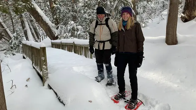 'Video thumbnail for Go Showshoeing and to a Country Store in the Adirondacks'