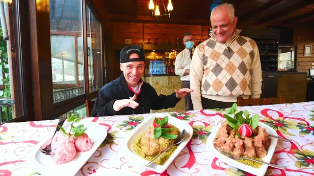 'Video thumbnail for Extreme LEBANESE FOOD in Jezzine!! Kibbeh Naaye + Attractions | Lebanon'