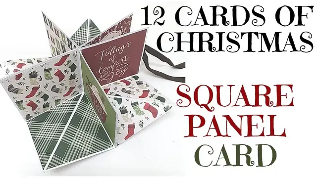 'Video thumbnail for 12 Cards of Christmas 2020 - Square Panel Card GET FREE PRINTABLE GUIDE'