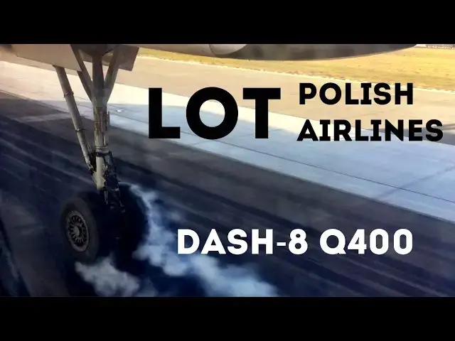 'Video thumbnail for LOT Polish Airlines, Economy Class, Dash 8 Q400, Warsaw to Krakow'