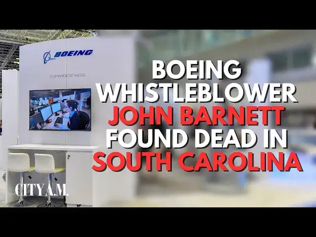 'Video thumbnail for Ex Boeing employee John Barnett found dead amid lawsuit'