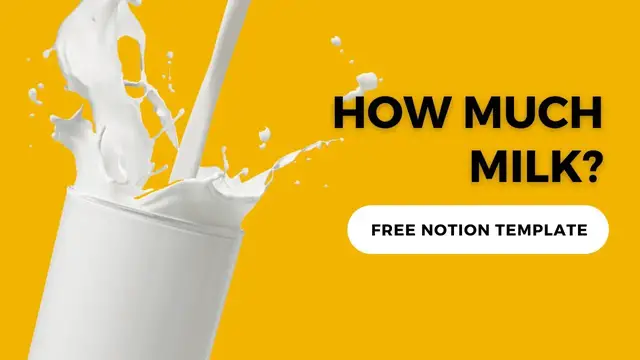 'Video thumbnail for Free Download Milk Tracker Notion Template'