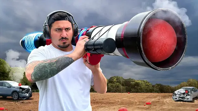 'Video thumbnail for Jake Carlini: building an extreme dodgeball bazooka!'