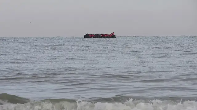 'Video thumbnail for Small boat crossings by migrants in northern France on the rise'