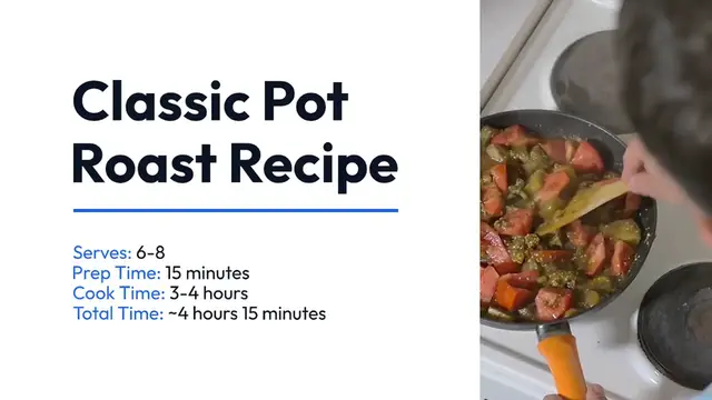 'Video thumbnail for "Classic Pot Roast Recipe: The Ultimate Comfort Food for Winter Nights!'