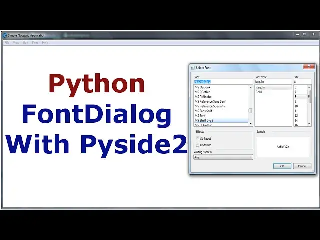 'Video thumbnail for Python How To Create FontDialog in Pyside2'