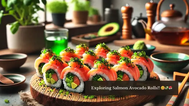 'Video thumbnail for Quick and Delicious Salmon Avocado Rolls Recipe'