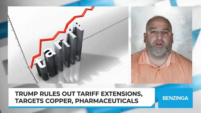 'Video thumbnail for Trump Rules Out Tariff Extensions, Targets Copper, Pharmaceuticals'