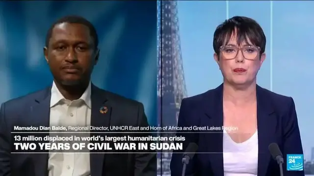 'Video thumbnail for Sudan: 13 million displaced in world’s largest humanitarian crisis'