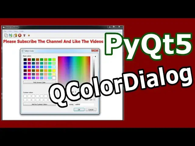 'Video thumbnail for How To Create QColorDialog In PyQt5  #29'