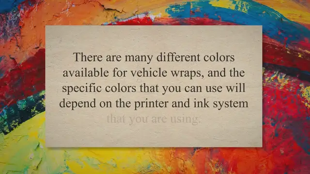 'Video thumbnail for Best Vehicle Wrap Colors in 2023'