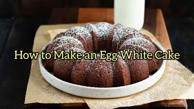 'Video thumbnail for How to Make an Egg White Cake'
