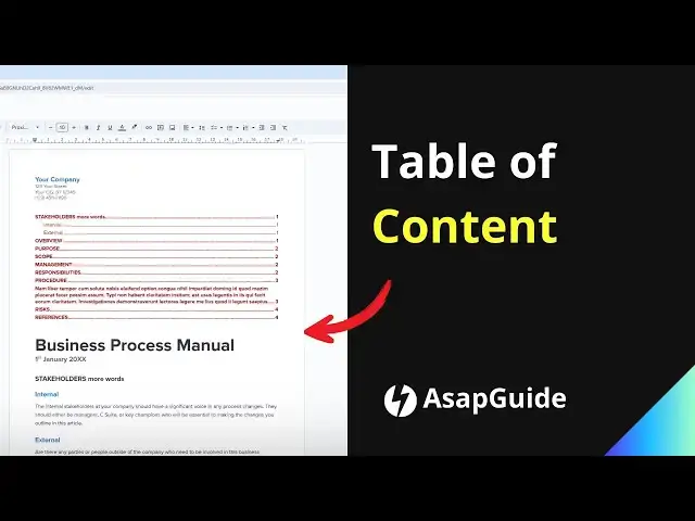 'Video thumbnail for How to Make a Table of Contents in Google Docs'