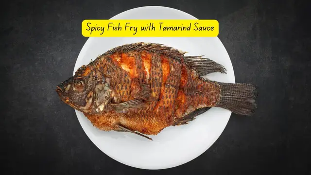 'Video thumbnail for Spicy Fish Fry with Tamarind Sauce'