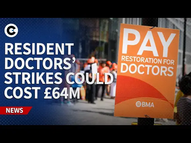 'Video thumbnail for How much will resident doctors' strikes cost the UK economy?'