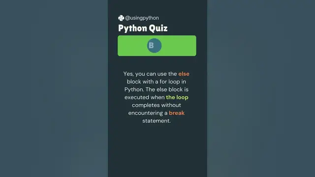 'Video thumbnail for Python Quiz #10 What is your answear?'