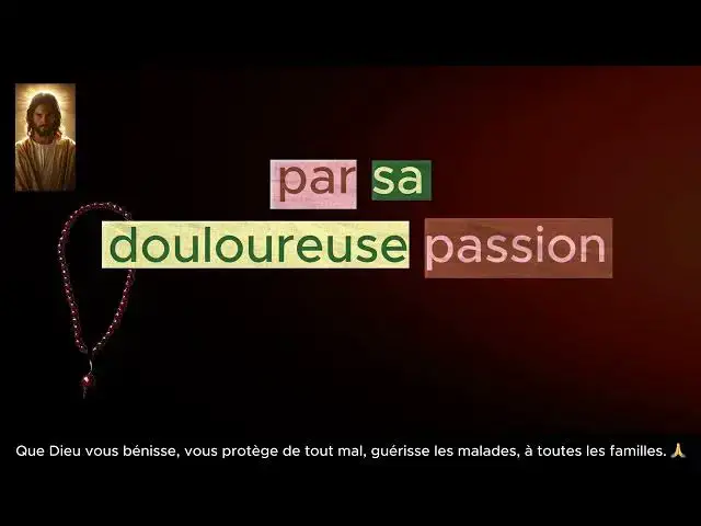 'Video thumbnail for CHAPELET MISERICORDE DIVINE (prière avec paroles)'