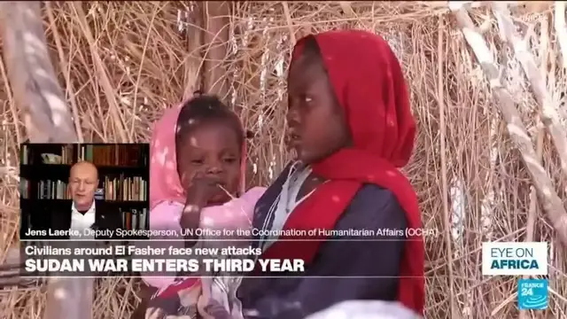 'Video thumbnail for Darfur: UN fears catastrophic situation as RSF claims Zamzam refugee camp'