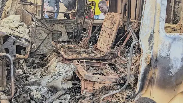 'Video thumbnail for 43 people killed after Islamist fighters attack worshippers at a church in DRC's Ituri province'