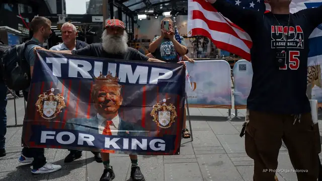 'Video thumbnail for Trump suggests potential federal takeover of DC and NYC'