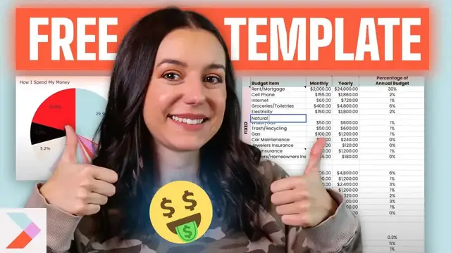 'Video thumbnail for debt free millennials: 2025 budget template tutorial! works with google sheets, excel, & numbers'