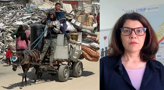 'Video thumbnail for UNRWA slams Israel’s Rafah ‘humanitarian city’ as ‘open-air prison’'