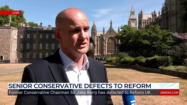 'Video thumbnail for Jake Berry reveals he is 'not in touch' with Kemi Badenoch after 'tough decision' to defect to Reform'