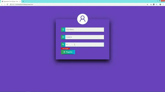 'Video thumbnail for How To Create Form With Password Strength Using HTML CSS And jQuery'