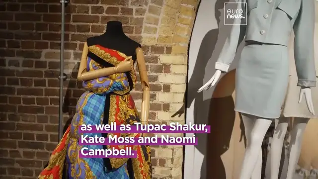 'Video thumbnail for From Princess Diana to Tupac: London exhibition celebrates Gianni Versace’s dazzling fashion legacy'