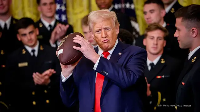 'Video thumbnail for Trump executive order on NIL could limit athlete pay, prevent employee status'
