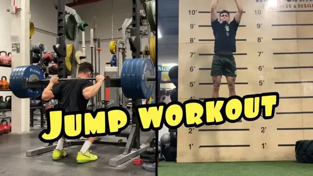 'Video thumbnail for Jump Training Workout: Pin Squats And Med Ball Jumps'