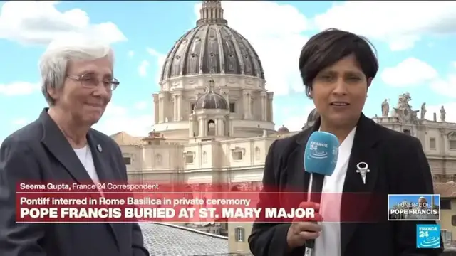 'Video thumbnail for Pope Francis interred at St. Mary Major in private ceremony'