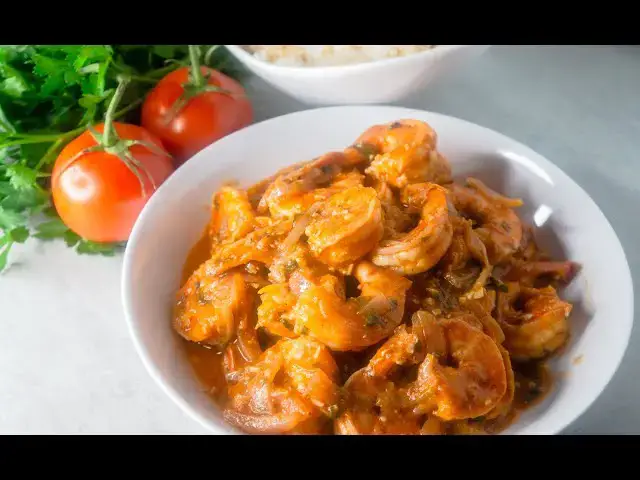 'Video thumbnail for “Spicy, juicy, and full of Caribbean flavor… Haitian Creole Shrimp🇭🇹🍤”'