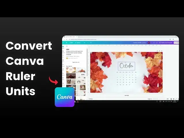 'Video thumbnail for How to Change Canva Ruler from Inches to CM'