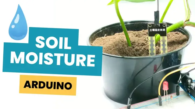 'Video thumbnail for How to Use a Soil Moisture Sensor with Arduino - Step-by-Step Tutorial'