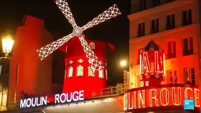 'Video thumbnail for France: Moulin Rouge windmill to twirl again in Paris'