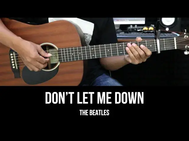 'Video thumbnail for Don’t Let Me Down - The Beatles | EASY Guitar Lessons - Chords - Guitar Tutorial'