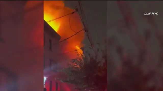 'Video thumbnail for 6 firefighters injured after Jersey City fire'