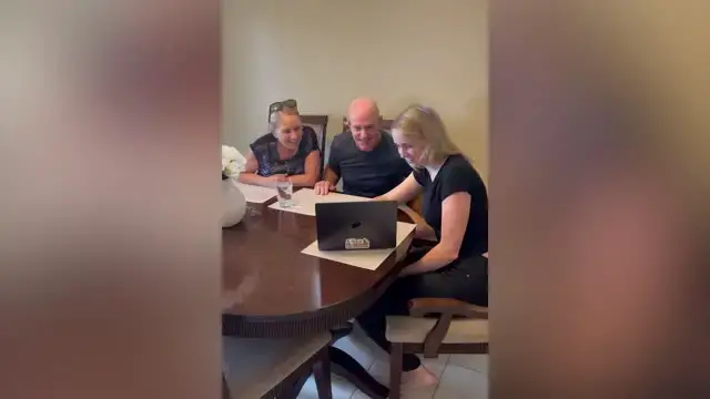 'Video thumbnail for Couple Capture Family's Stunned Reactions As They Break News Of Triplets'