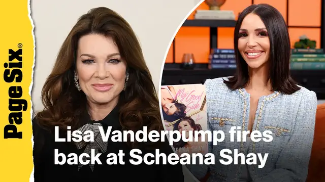 'Video thumbnail for Lisa Vanderpump fires back at Scheana Shay's 'bulls–t' claim she exploited her for TV'