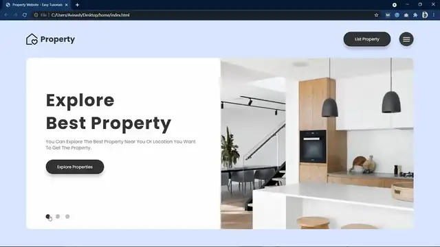 'Video thumbnail for How To Make A Website With Animated Image Gallery Using HTML, CSS & JS'
