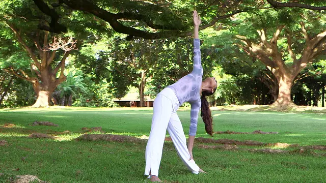 'Video thumbnail for Yoga - Utthita trikonasana sequence'
